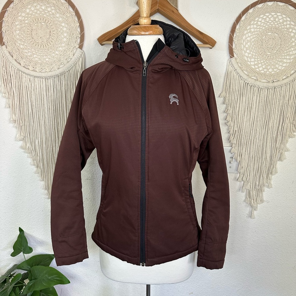 Backcountry Brown Ski Snow Jacket Weather-Resistant Fitted medium